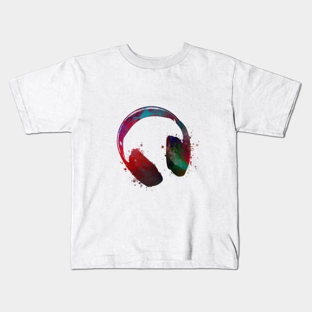 music headphones #headphones #music Kids T-Shirt by JBJart